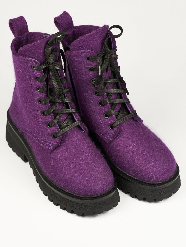Женские ботинки 83-091-15 Фиолетовый Войлок 2