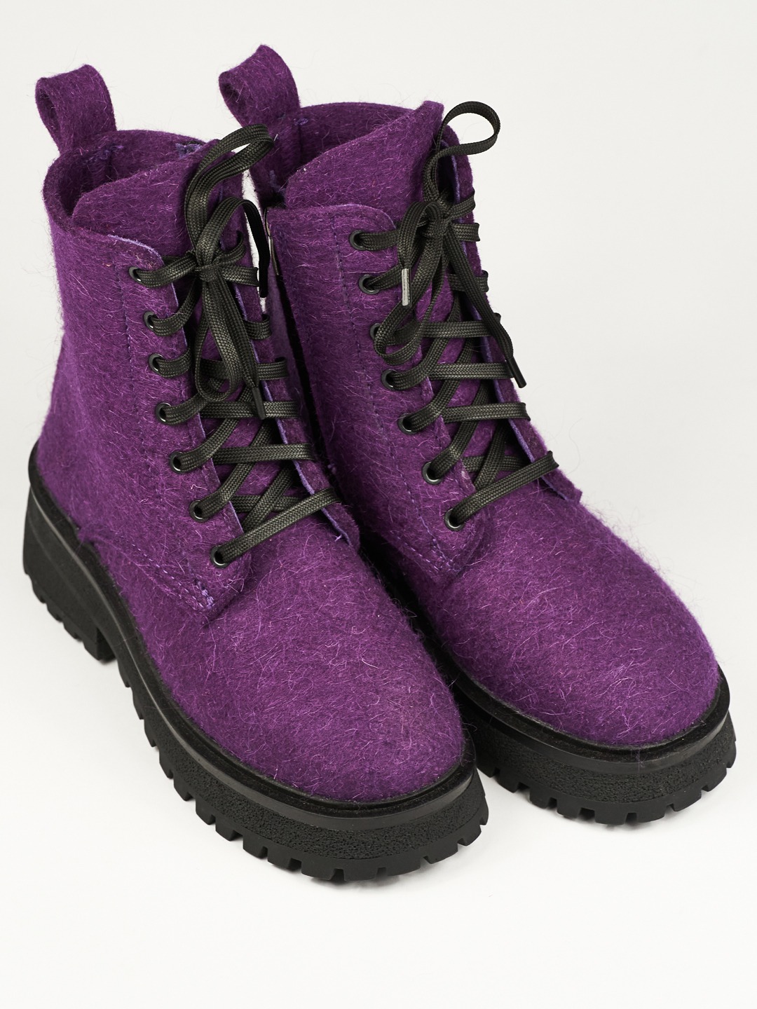 Женские ботинки 83-091-15 Фиолетовый Войлок 6