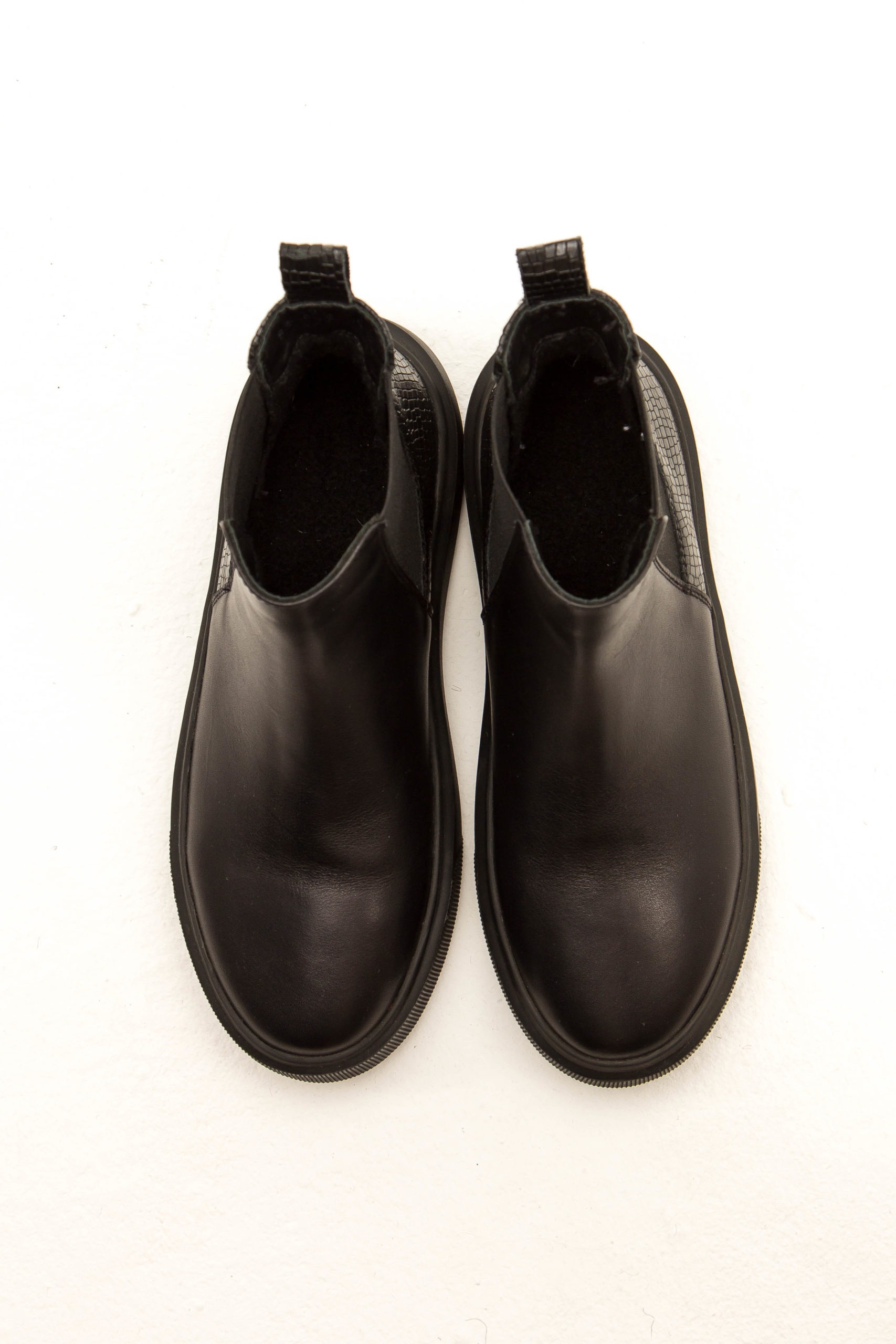 Женские ботинки 83-072-01В черный нат.кожа ворсин 3