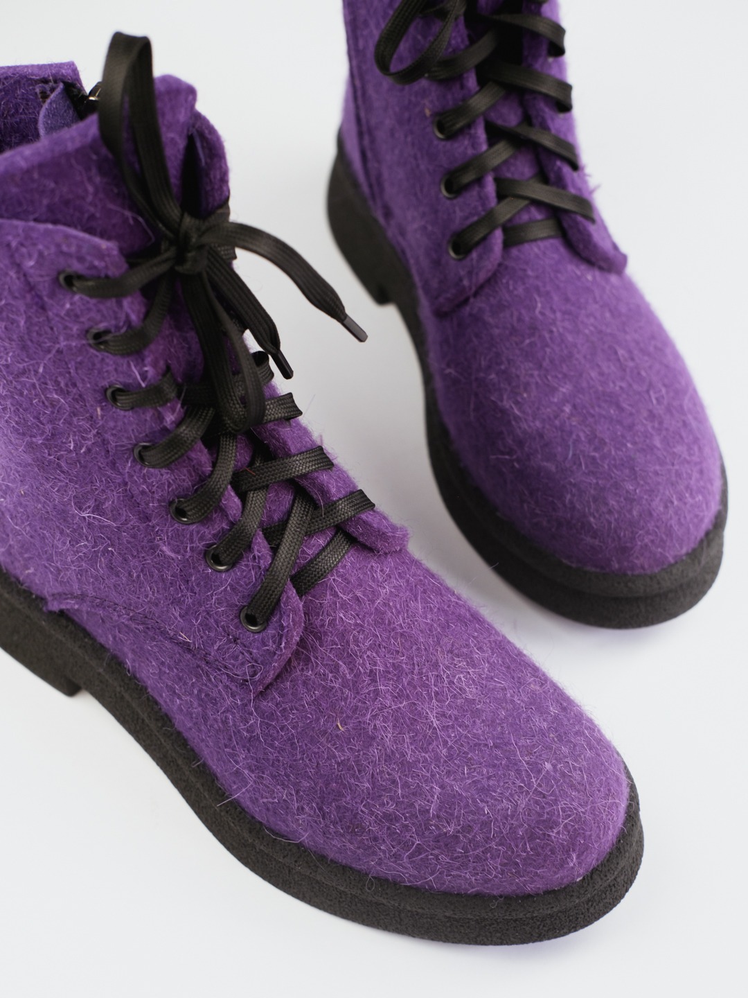 Женские ботинки 83-191-15  Фиолетовый Войлок 2
